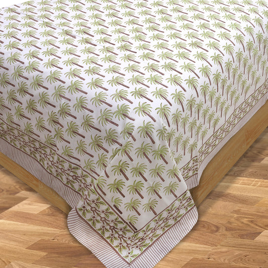 Small Palm |300TC Mercerized Cotton Bedsheet