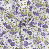 Small Lavender Flowers  | 210TC Pure Cotton Bedsheet