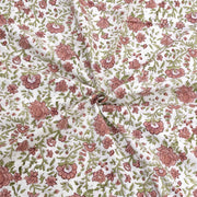 Rust Flower Spread   | Fine Quality Bedsheet