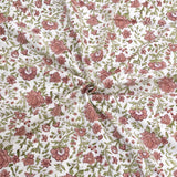 Rust Flower Spread   | 210TC Pure Cotton Bedsheet