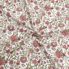Rust Flower Spread   | 210TC Pure Cotton