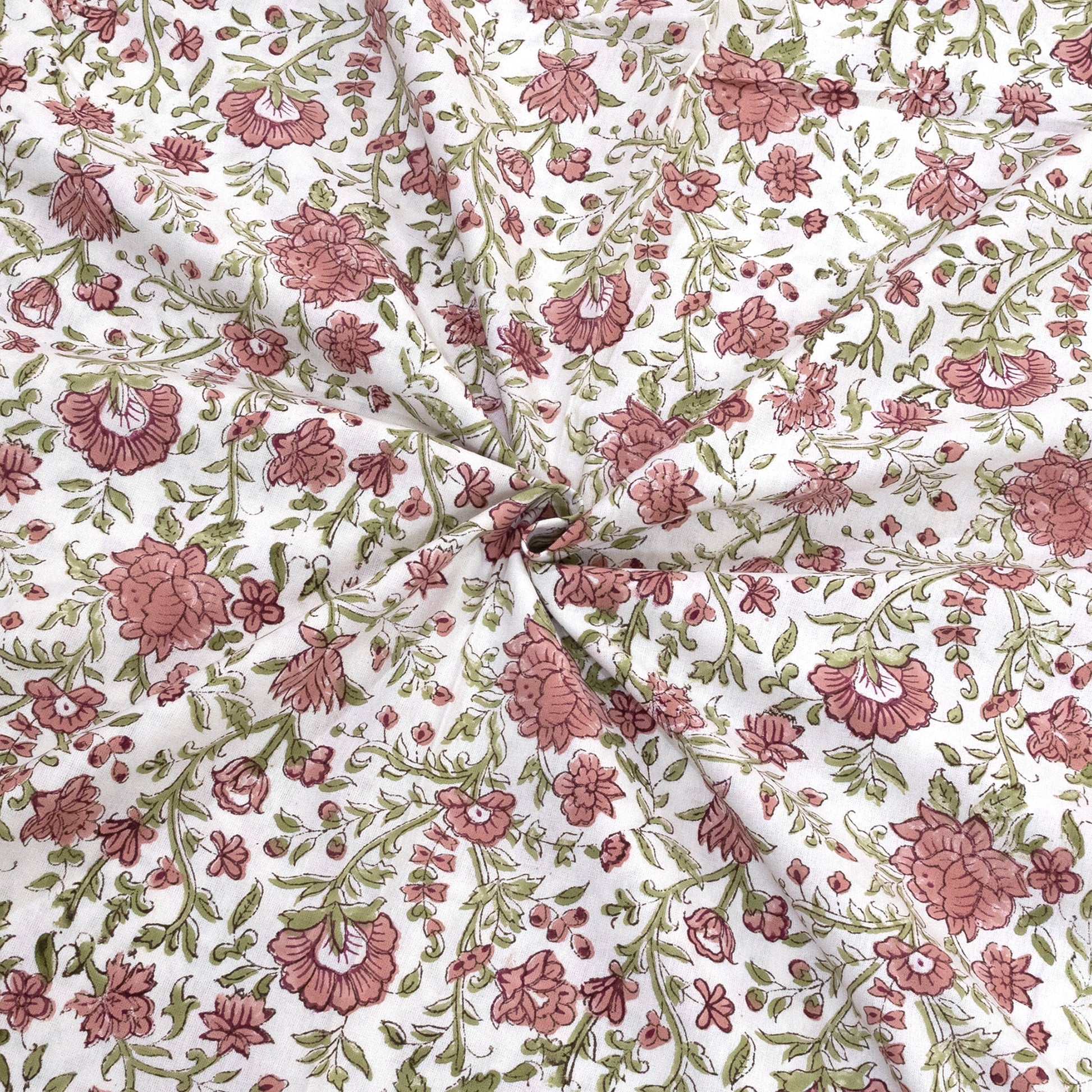Rust Flower Spread  - Pure Cotton Bedding