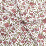 Rust Floral Spread|300TC Mercerized Cotton Bedsheet