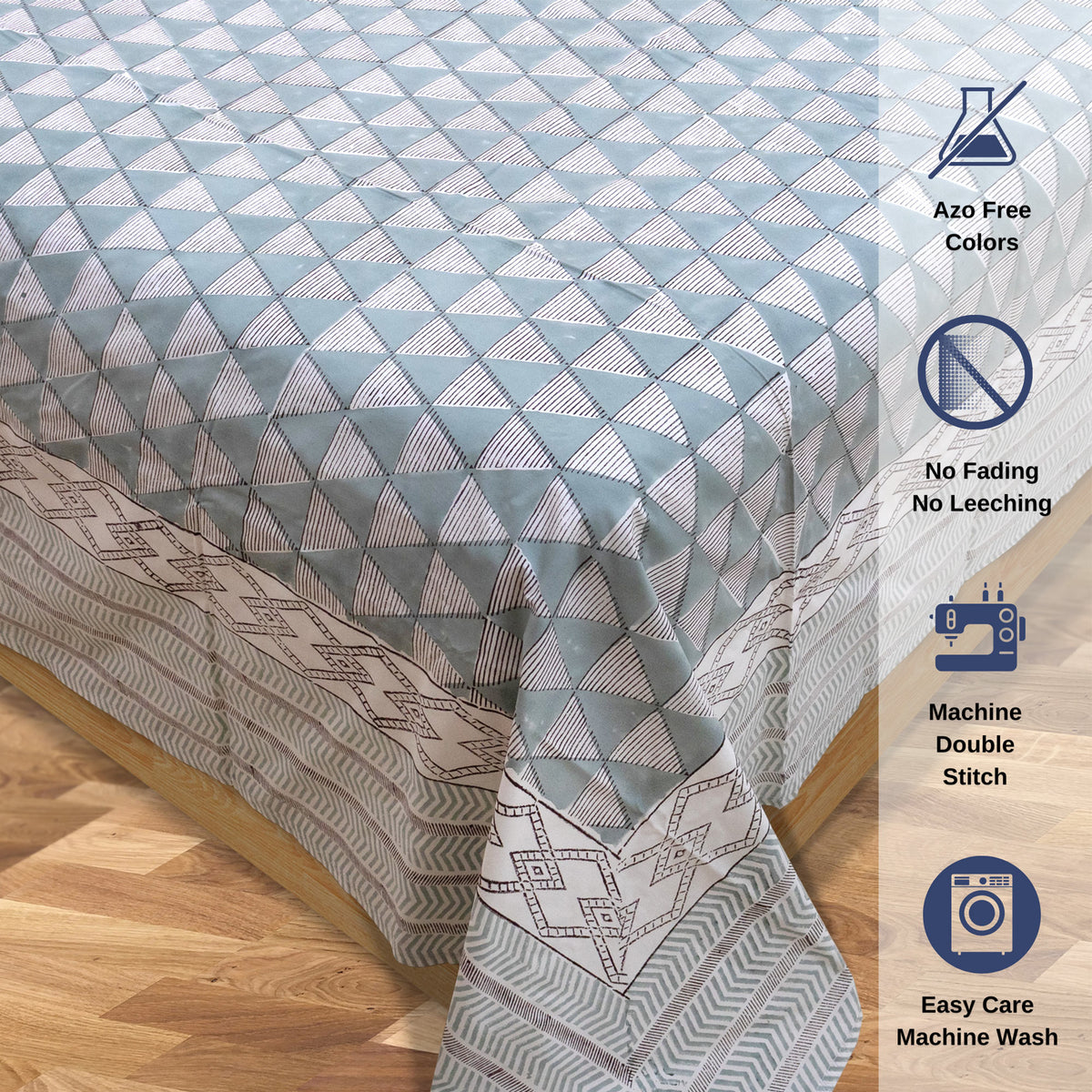 Geometric Triangles | Premium Bedsheet