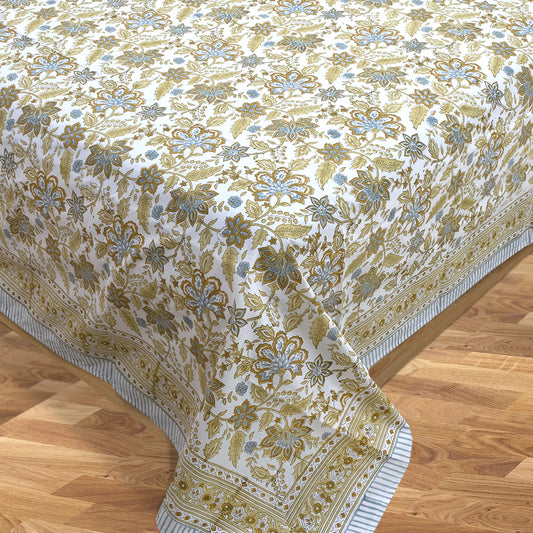 Autumn Leaves | 300TC Bedsheet | 2 Pillow Covers | Mulmul Cotton Quilt