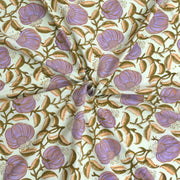 Round Flowers on Green |All- Season Bedding Set | Long Staple Fiber Bedsheet , Pillow Covers, Dohar