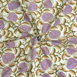 Round Flowers on Green | 300TC Bedsheet | 2 Pillow Covers | Mulmul Cotton Dohar