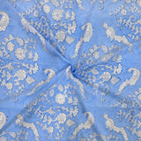 Blue Bird Kalamkari | 300TC Mercerized Cotton Bedsheet