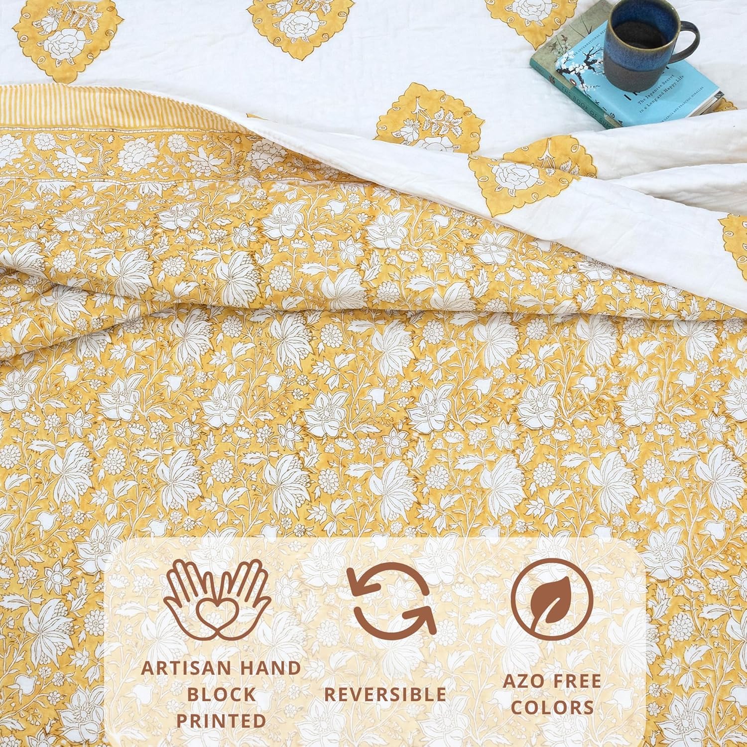 Light Mustard Kalamkari  - Pure Mulmul Cotton