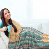 Many Color Ethnic  | Cotton Yarn Sofa Throw