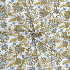 Autumn Leaves | 300TC Bedsheet | 2 Pillow Covers | Mulmul Cotton Quilt