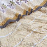 Yellow Polka Homes | Razai Mulmul Cotton | Cotton Wool Filling