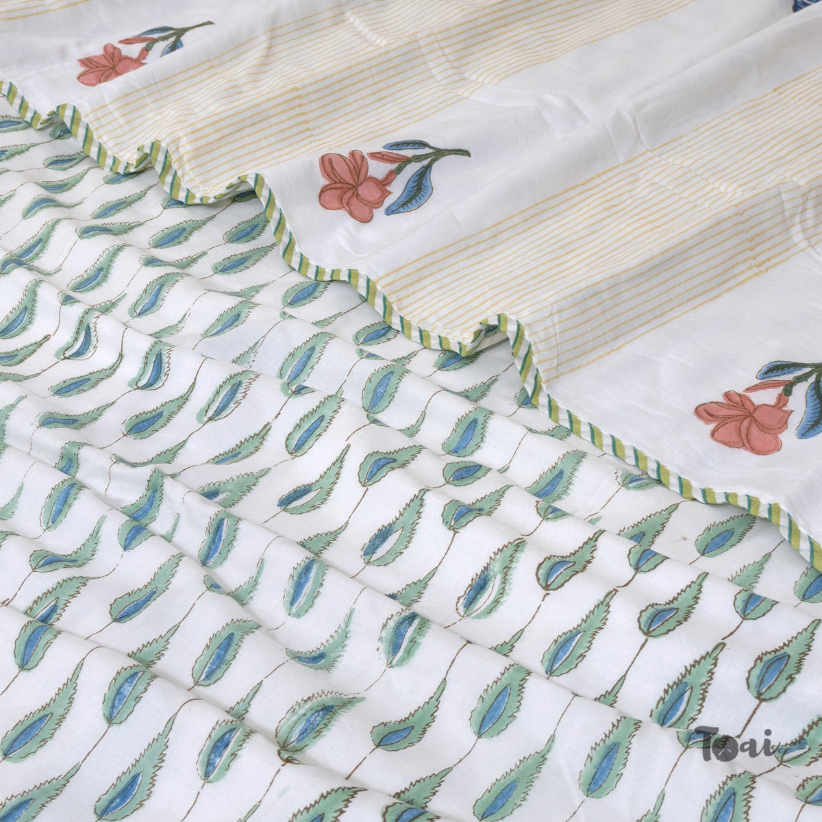 Floral Panel | Dohar | Summer Blanket