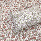 Rust Flower Spread   | 210TC Pure Cotton Bedsheet