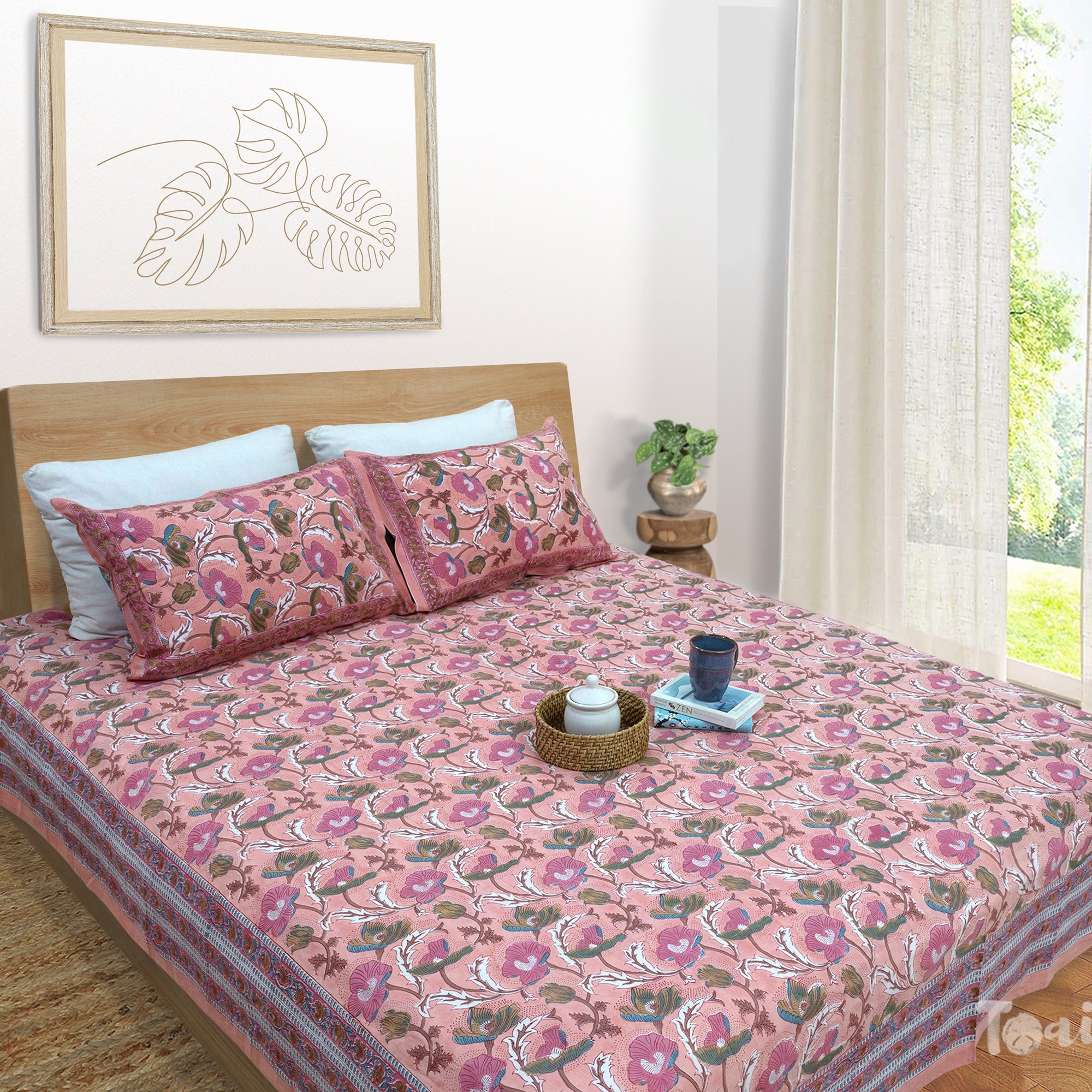 French Poppies| Fine Quality Bedsheet
