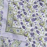 Small Lavender Flowers| 300TC Mercerized Cotton Bedsheet