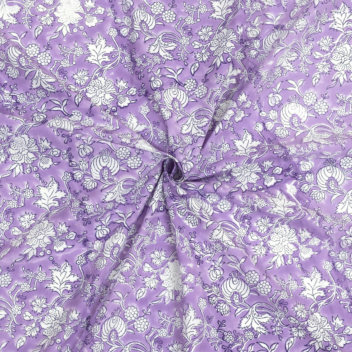 Lavender Kalamkari | Premium Bedsheet