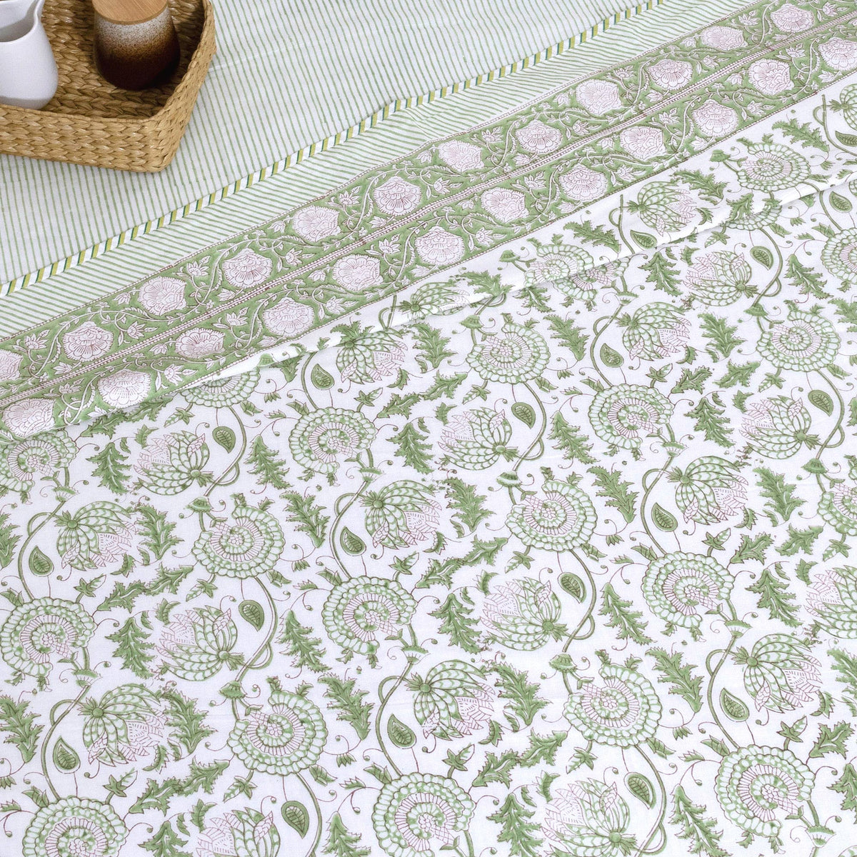 Green Kalamkari |Dohar | Summer Blanket