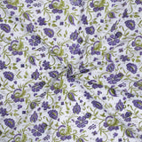 Small Lavender Flowers| 300TC Mercerized Cotton Bedsheet