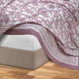 Vintage Pink| 300TC Bedsheet | 2 Pillow Covers | Mulmul Cotton Dohar