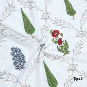 Adil Jaal White Blue Green -Dohar