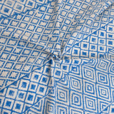 Blue Tapestry | Cotton Yarn Sofa Throw