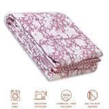 Vintage Pink | Pure Mulmul Cotton | Flannel filling