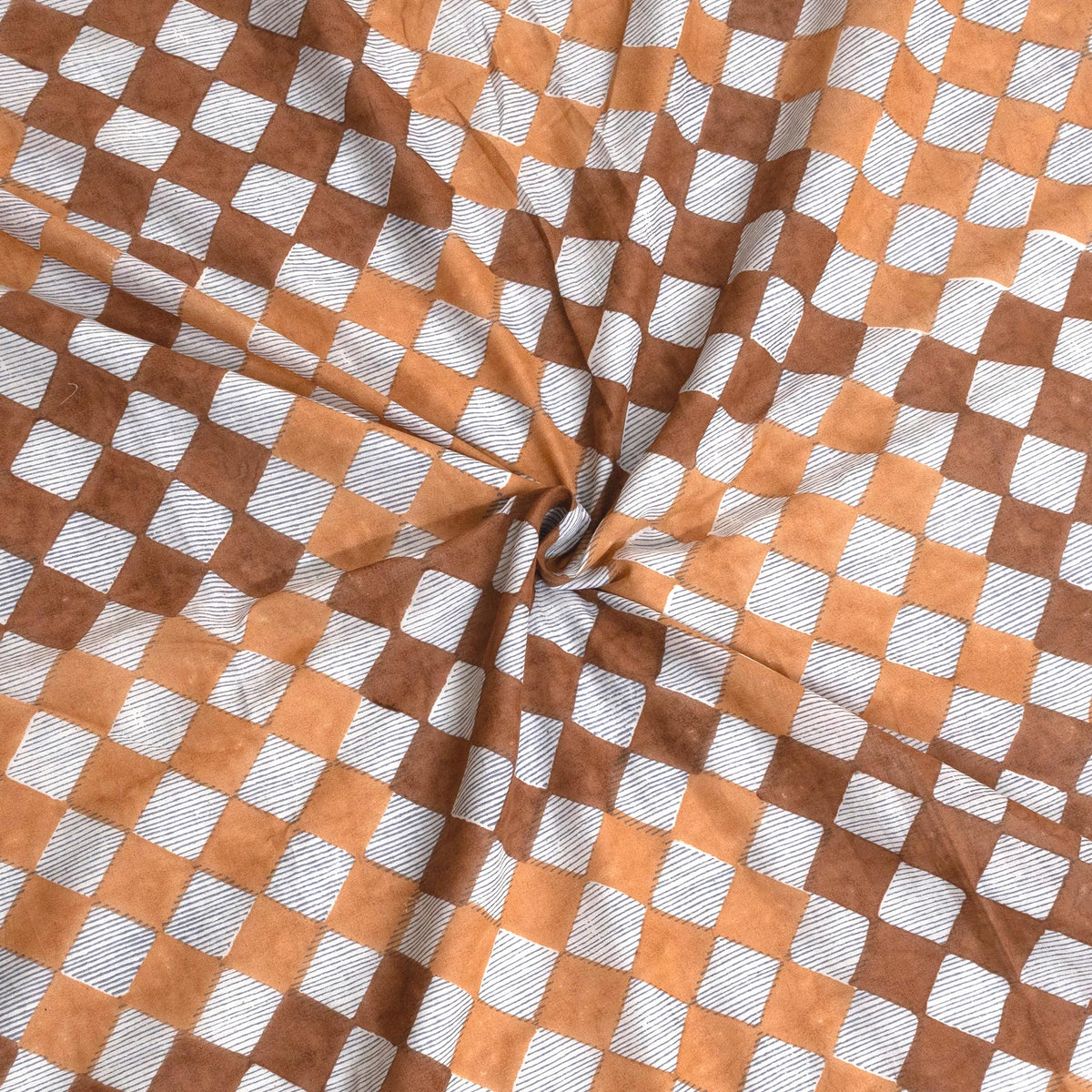 Brown Checks Blue Lines | Dohar | Summer Blanket