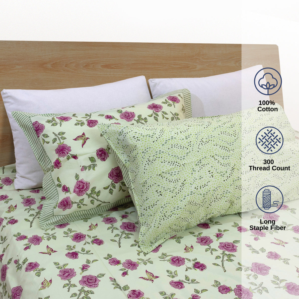 Rose Meadow | Premium Bedsheet