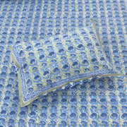 Sage Green Denim Blue  | Fine Quality Bedsheet