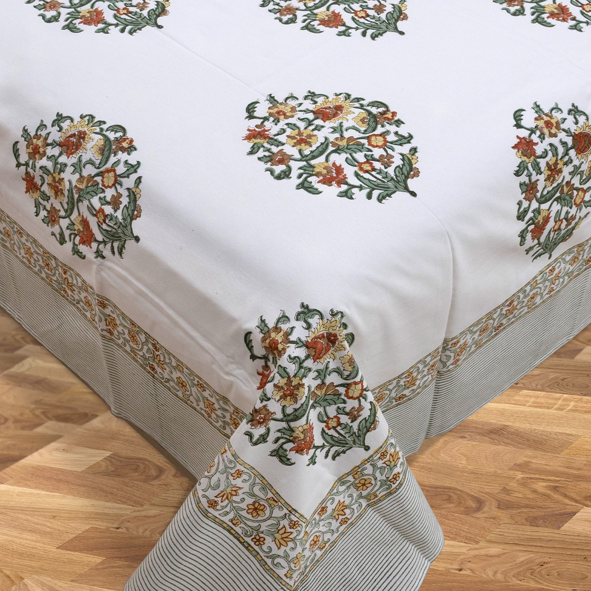 Earthy Mugal Motif | Fine Quality Bedsheet