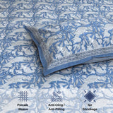 White Birds on Blue |300TC Mercerized Cotton Bedsheet