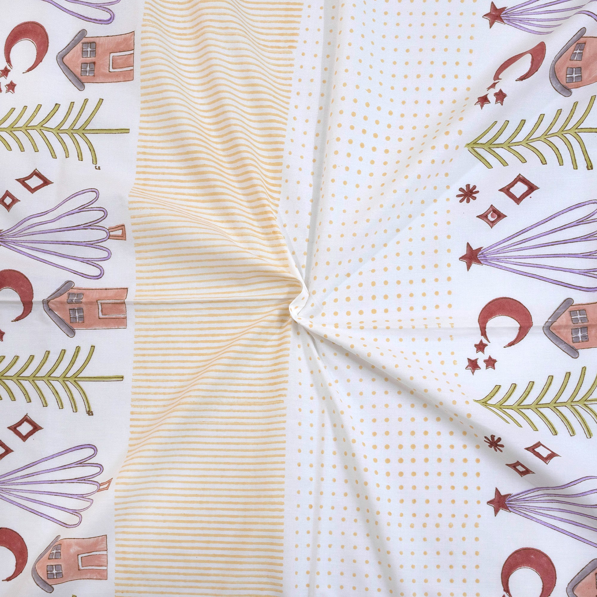 Yellow Polka Homes | Premium Bedsheet