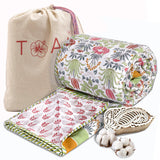 Spring Floral | Pure Mulmul Cotton | Flannel filling