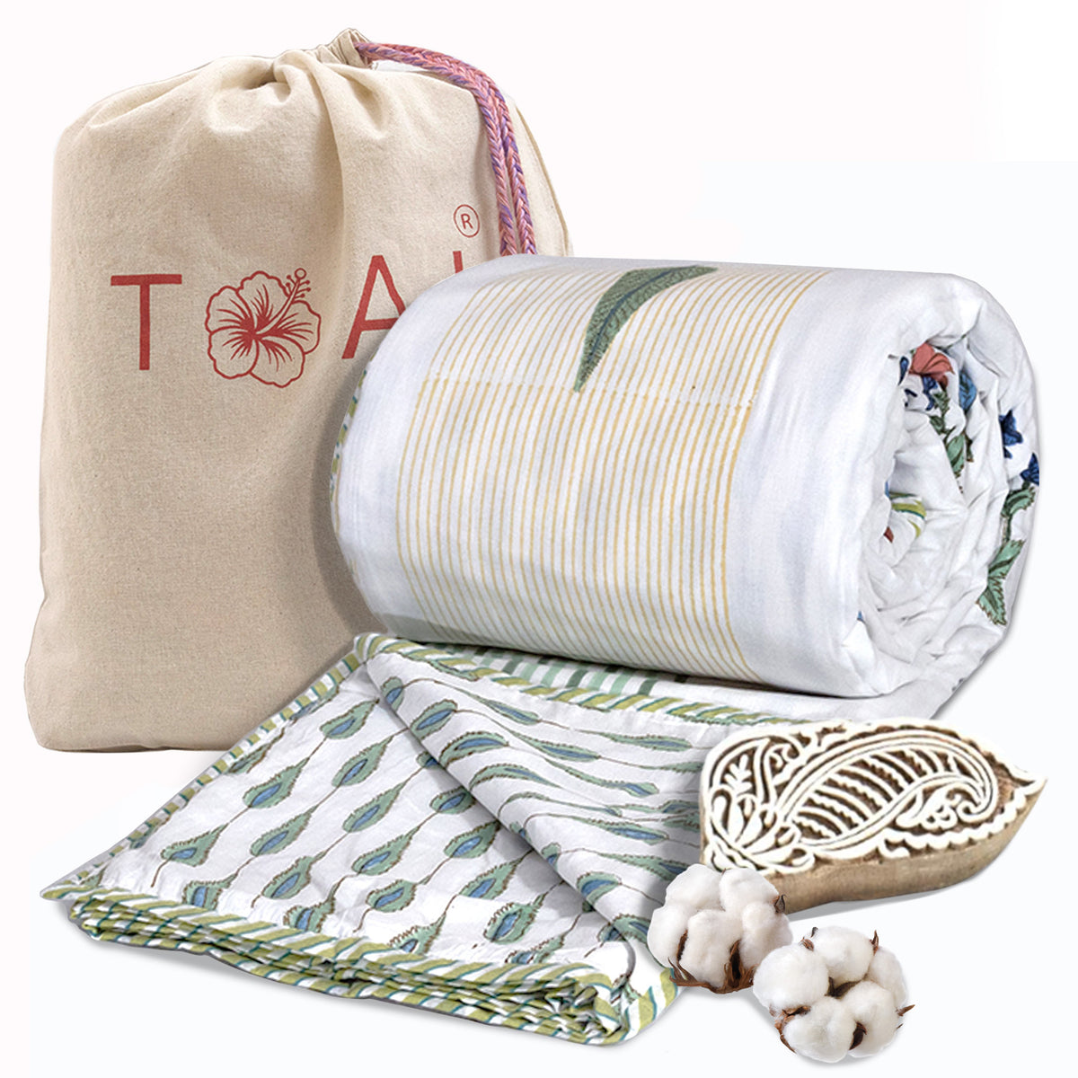 Floral Panel | Dohar | Summer Blanket