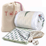 Floral Panel | Pure Mulmul Cotton | Flannel filling