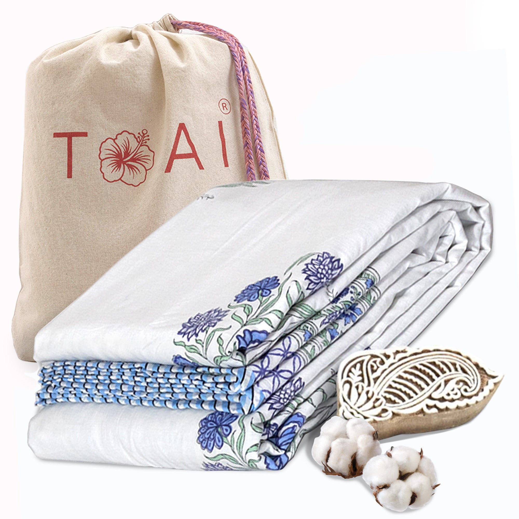 Mughal Floral Motif | Dohar | Summer Blanket