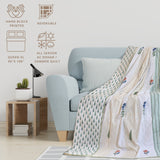 Floral Panel | Pure Mulmul Cotton | Flannel filling