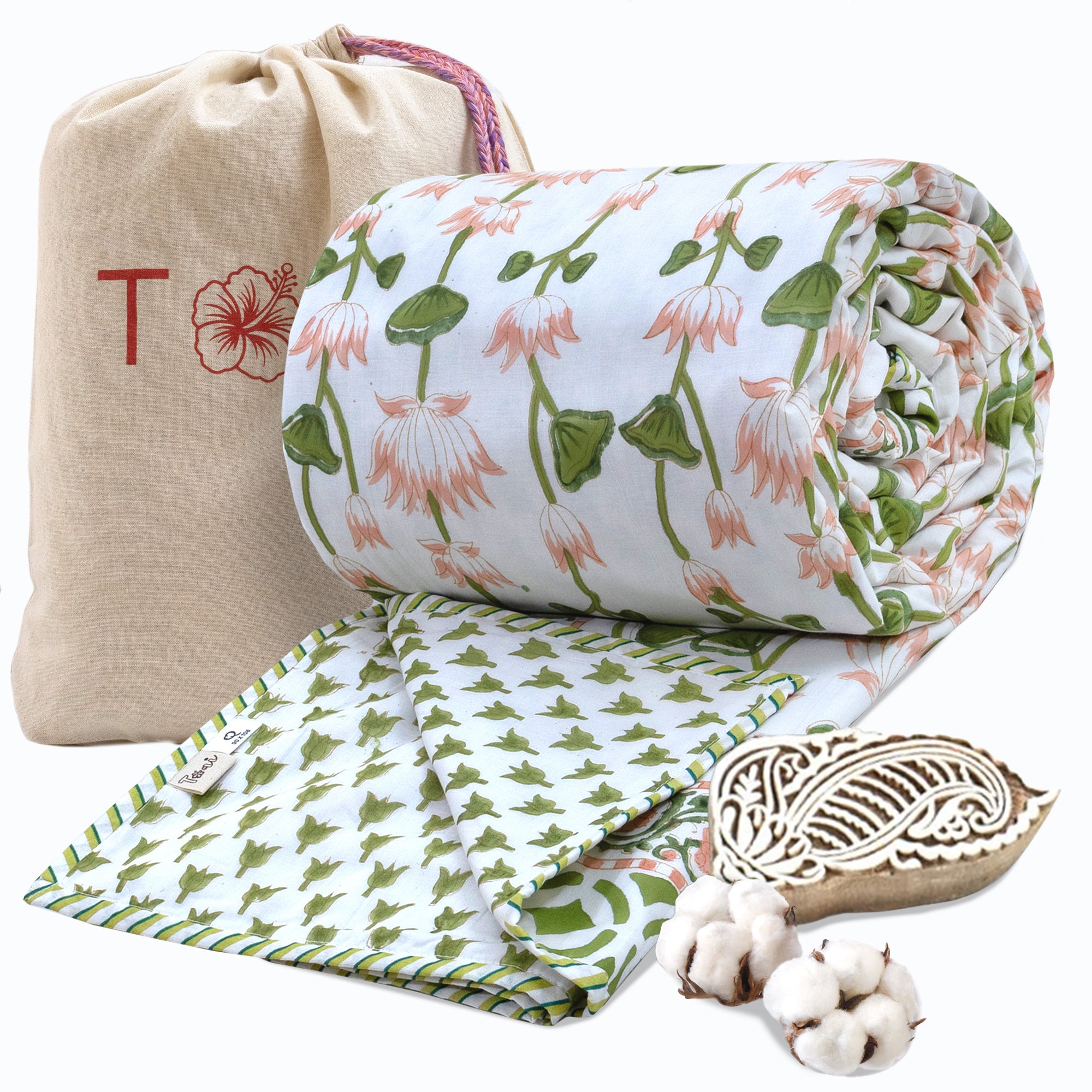 Lotus Vines |  Dohar | Summer Blanket