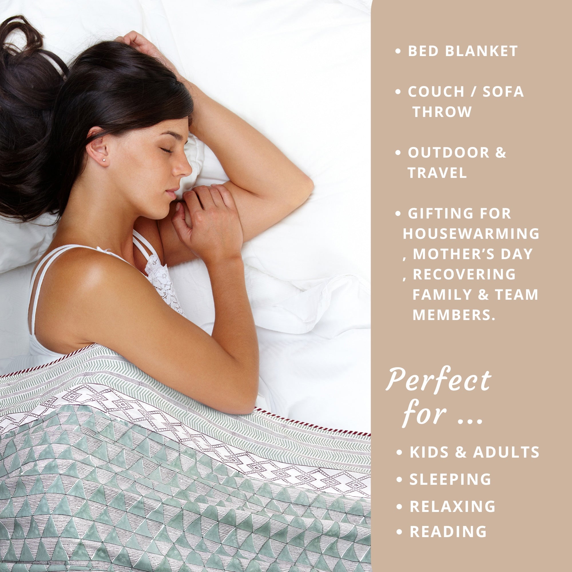 Geometric Triangles | Dohar | Summer Blanket