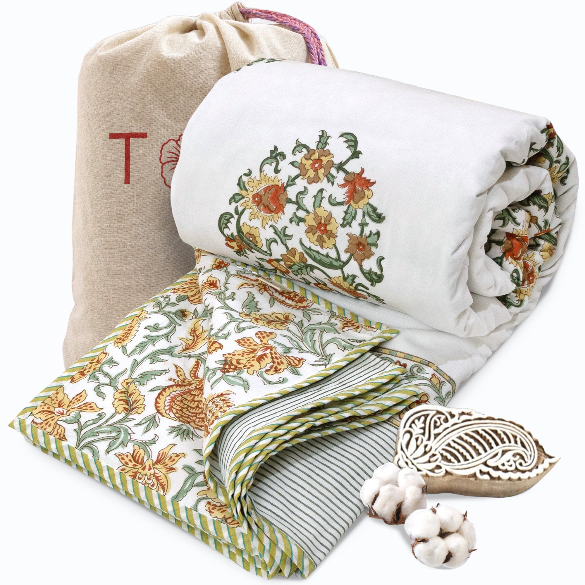 Earthy Mugal Motif  | Dohar | Summer Blanket