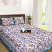 Blue Orange on White | King Queen