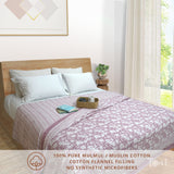 Vintage Pink | Pure Mulmul Cotton | Flannel filling