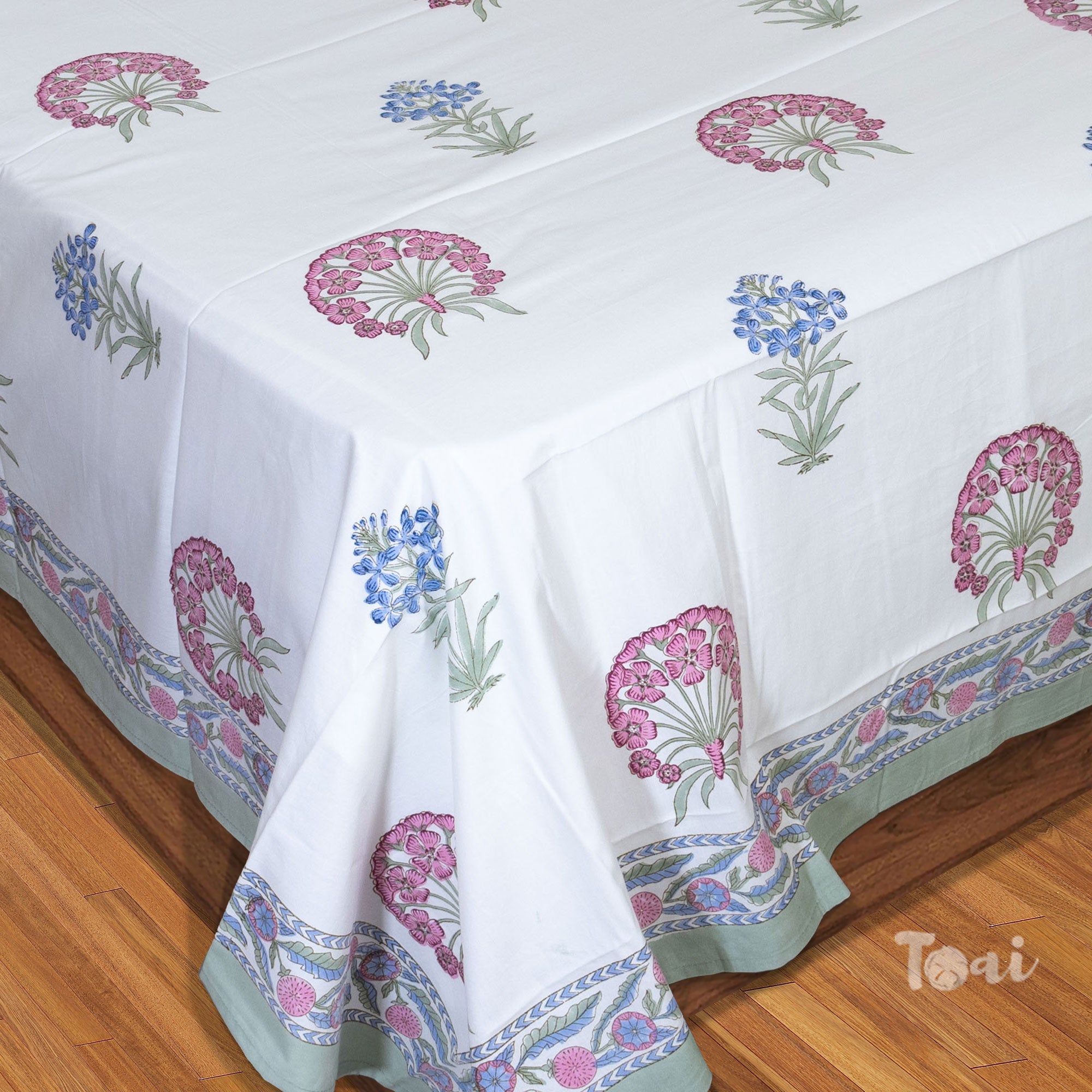 Balsam on White | Luxury Bedsheet with Pillow Covers