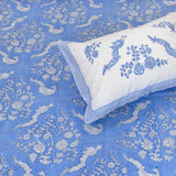 Blue Bird Kalamkari | 300TC Mercerized Cotton Bedsheet