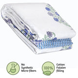 Mughal Floral Motif | Pure Mulmul Cotton | Flannel filling