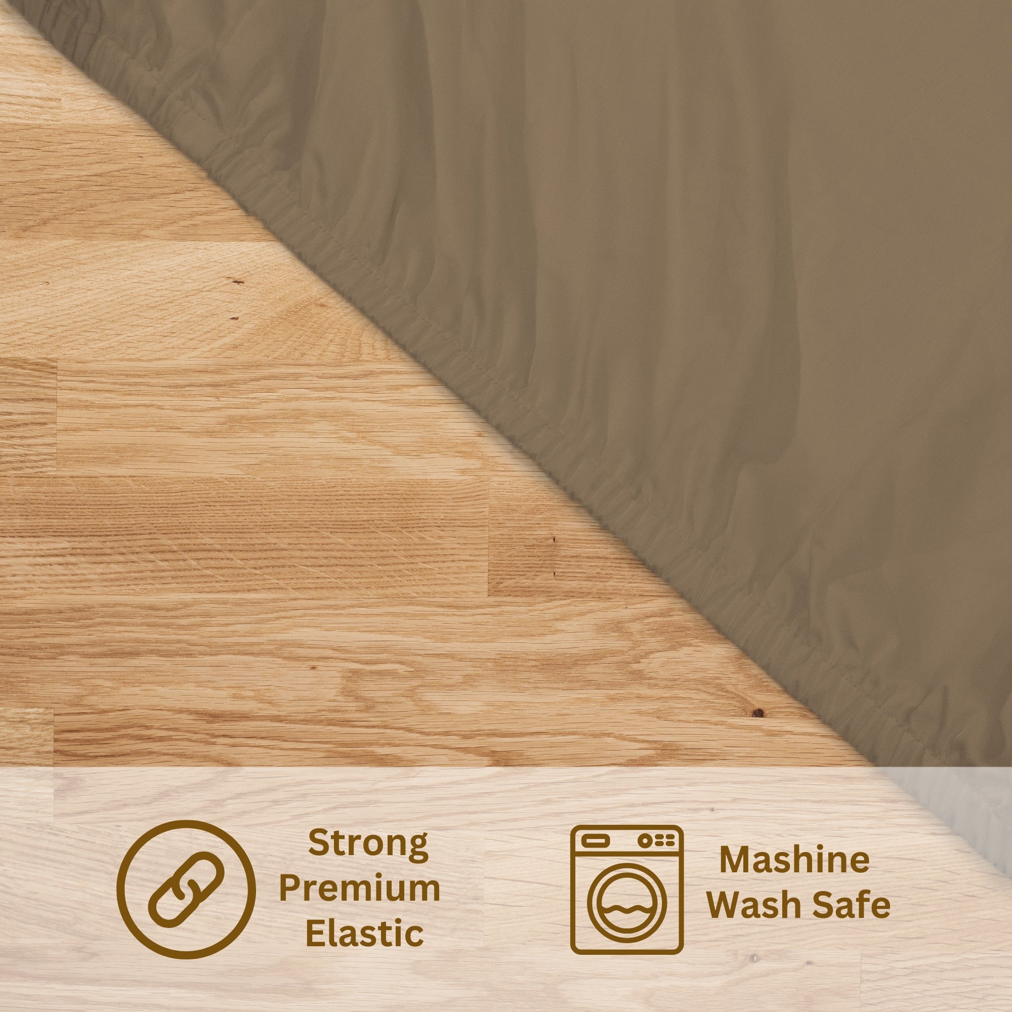 Brown | Fitted Bedsheet