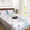 Pink Blue White | Pure Cotton Bedsheet