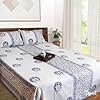 Blue Grey White | Pure Cotton Bedsheet