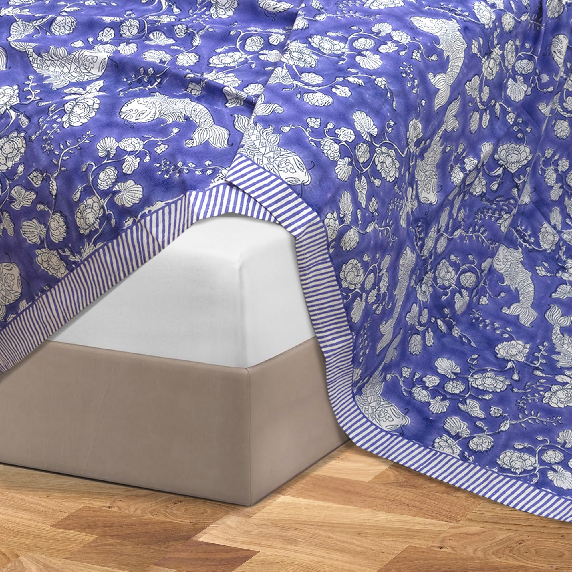 Purple Fish| All- Season Bedding Set | Premium Bedsheet , Pillow Covers, Dohar